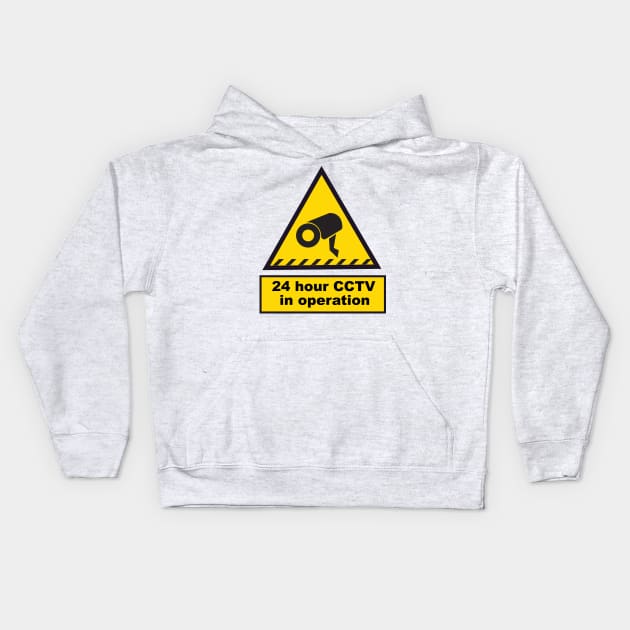 24 Hour CCTV in Operation Kids Hoodie by nickemporium1